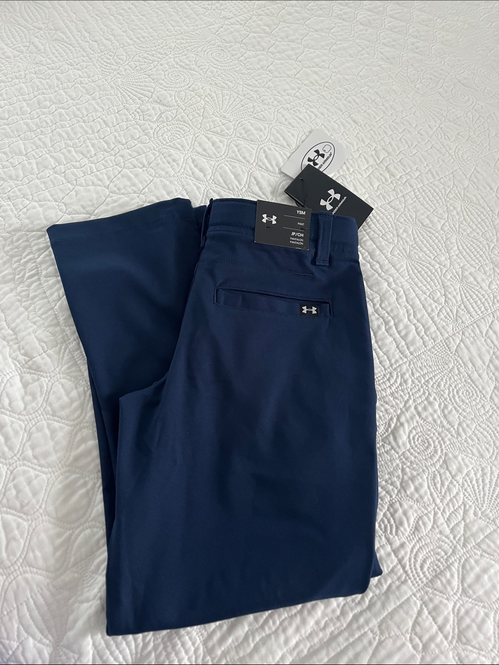 Under Armour Boys Navy golf/Chino-Style Performance Pants